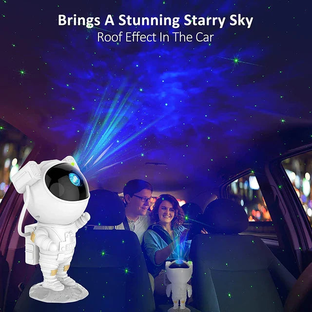 Rocket Astronaut Star Projector Night Light with Remote Control 360 Adjustable Design Nebula Galaxy Lighting for Children