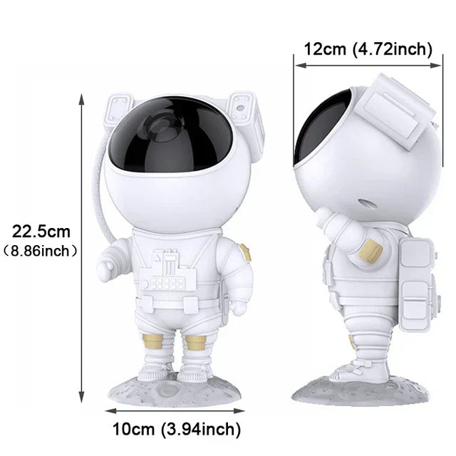 Rocket Astronaut Star Projector Night Light with Remote Control 360 Adjustable Design Nebula Galaxy Lighting for Children